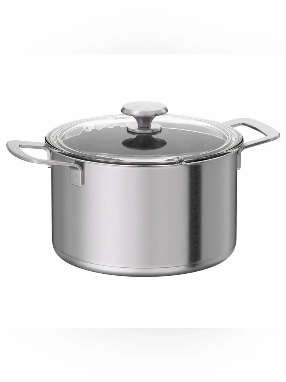 IKEA HEMKOMST 5.3 qt Stainless Steel Stockpot w/ Lid, Double Handles